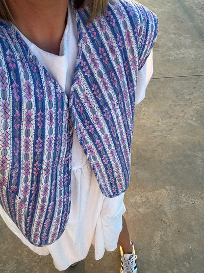 The Hydrangea Reversible Vest (was $220)