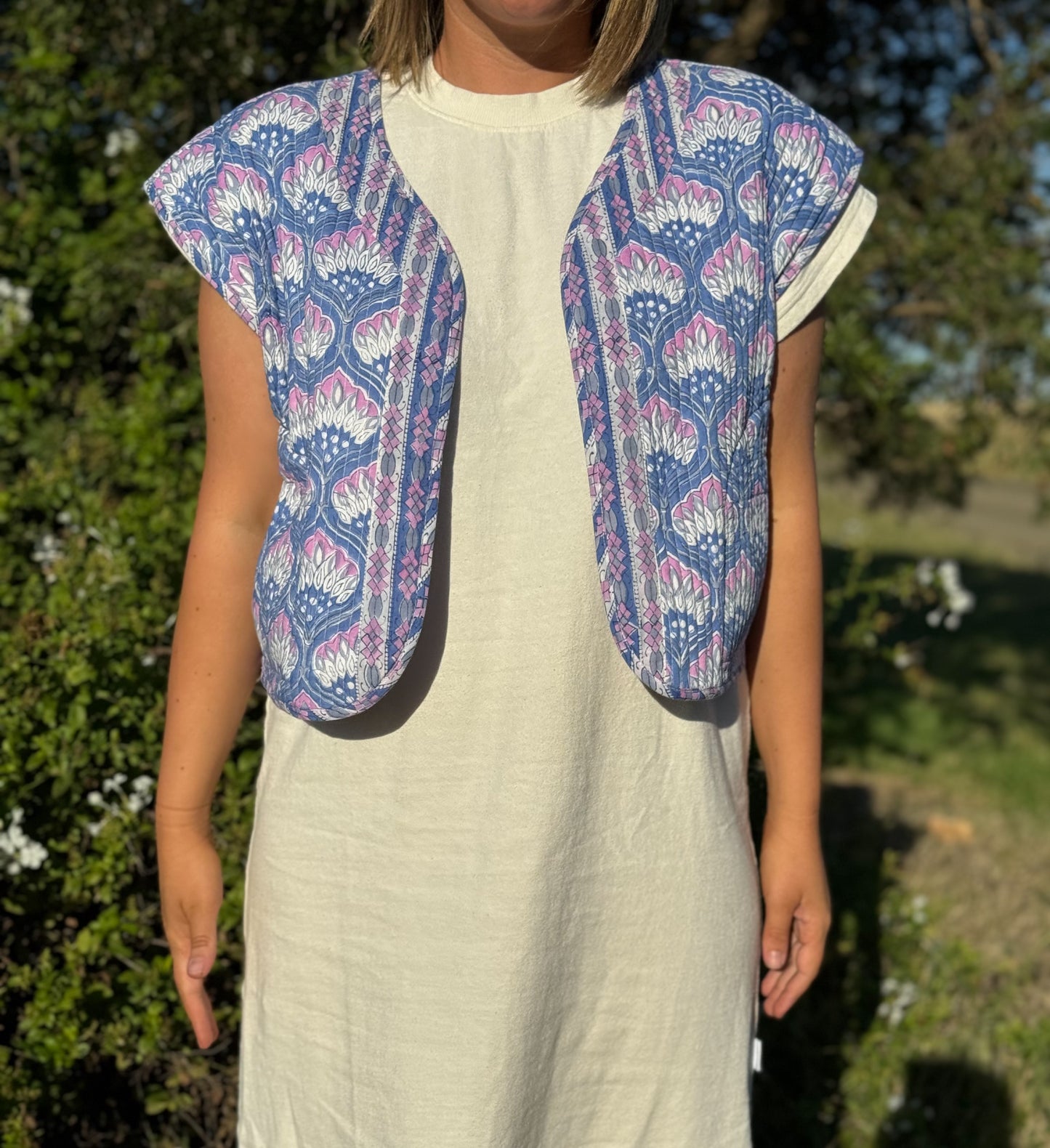 The Hydrangea Reversible Vest (was $220)