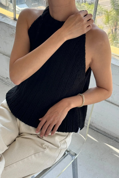 CLAIRE SWEATER TANK BLACK (was $160)